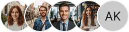 Multiple investor profile avatars on Cristal Patrimao trading review block